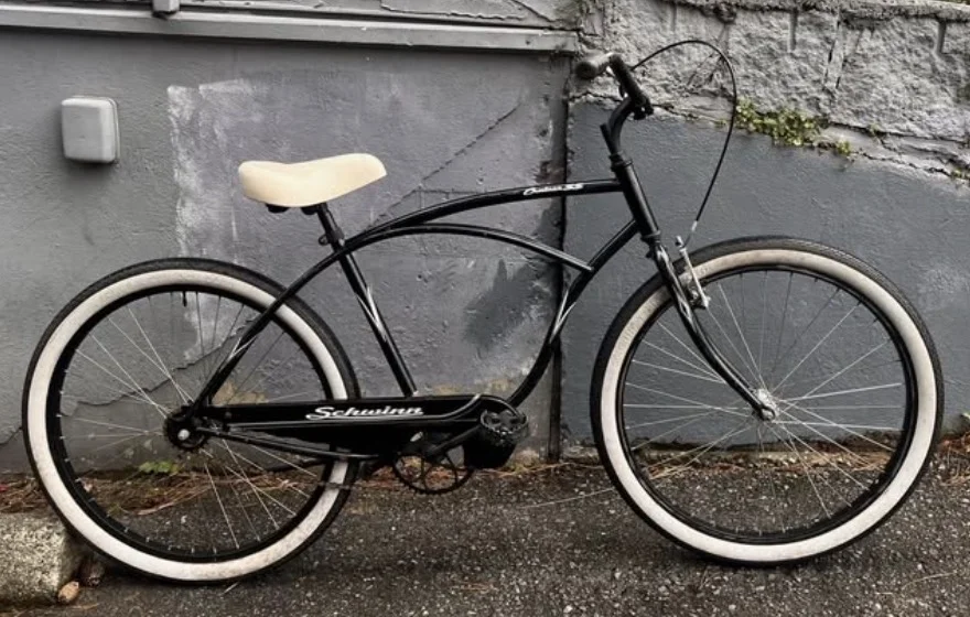 Schwinn Cruiser SS Black Bicycle with White Wall Tires - image 1